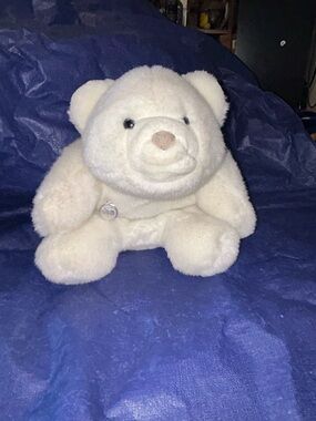 Vintage GUND White Latrium Edition Teddy Bear Plush